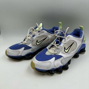 NIKE SHOX TL NOVA WHITE SAPPHIRE BLUE RUNNING SHOES CV3602-100 WOMENS SIZE 9